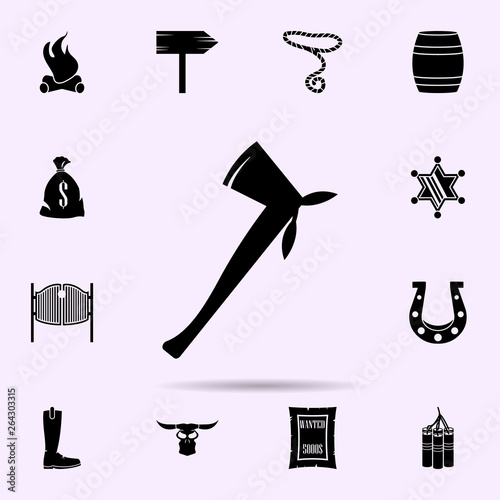 tomahawk icon. wild west material icons universal set for web and mobile