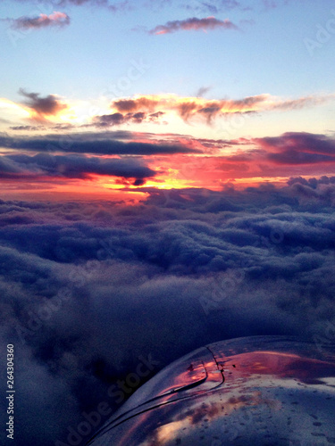 Sunset From Cockpit