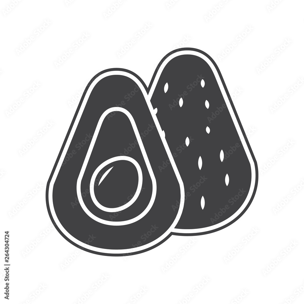 Vector avocado icon. Element of Fruits and vegatables for mobile concept and web apps icon. Glyph, flat icon for website design and development, app development Vector avocado icon. Element of Fruits and vegatables for mobile concept and web apps icon. Glyph, flat icon for website design and development, app development