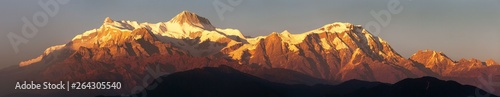 Evening, sunset view of mount Annapurna, Nepal Himalayas © Daniel Prudek