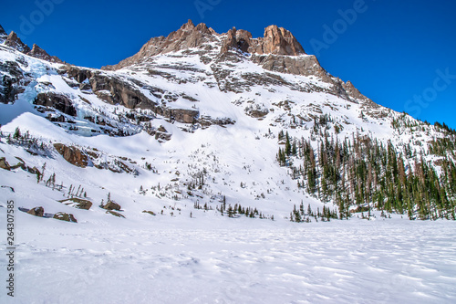 Beautiful Spring Hike to Blacks Lake in Rocky Mountain National Park in Colorado © Jeremy Janus