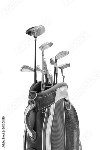 golf bag isolated on white background