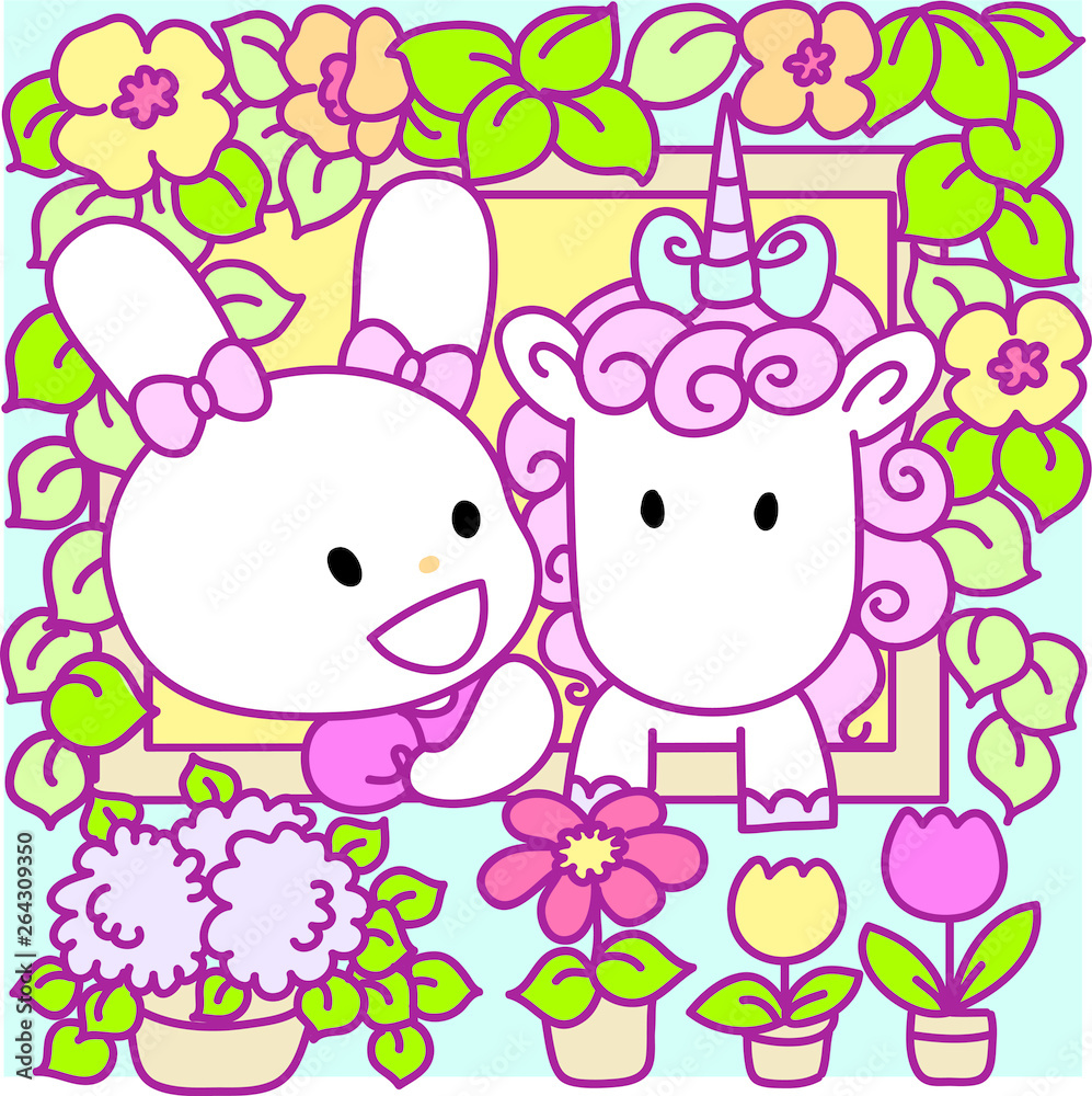 Princess and unicorn Princess and unicorn