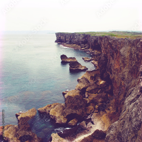 Cliffs at Japan beach