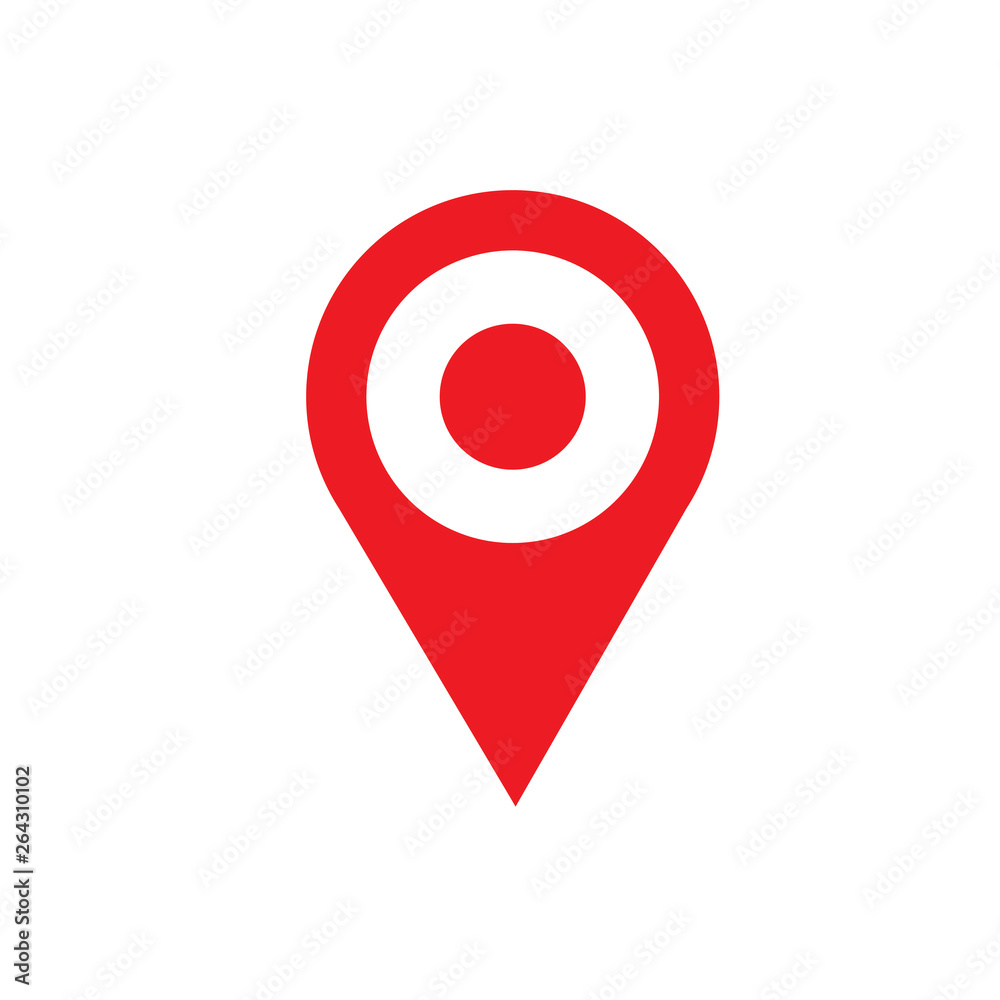 Location icon vector. Pin sign Isolated on white background. Navigation map, gps, direction, place, compass, contact, search concept. Flat style for graphic design, logo, Web, UI, mobile upp, EPS10 Location icon vector. Pin sign Isolated on white background. Navigation map, gps, direction, place, compass, contact, search concept. Flat style for graphic design, logo, Web, UI, mobile upp, EPS10