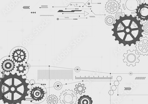 Abstract Technology Background