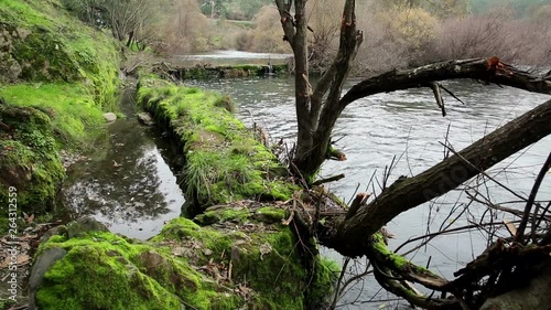 Zezere river in Janeiro de Baixo Schist Village, Pampilhosa da Serra, Portugal photo