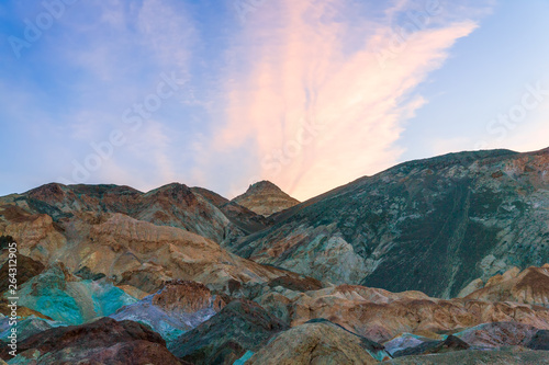 View of Artist's Palette at sunrise.Death Valley National Park.California.USA