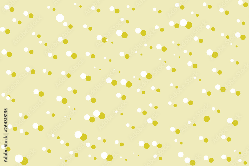 White and khaki green random dots on beige background. Abstract geometric shapes pattern in retro style for fabric print, textile, decor White and khaki green random dots on beige background. Abstract geometric shapes pattern in retro style for fabric print, textile, decor