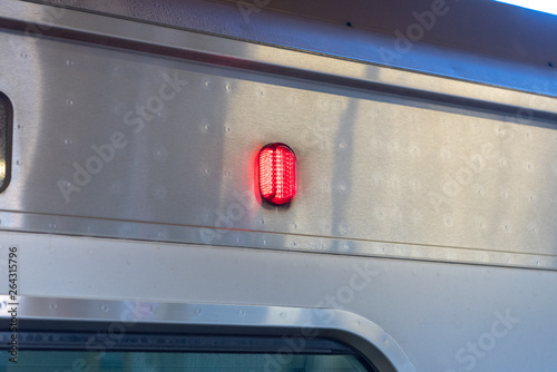 電車の車側表示灯 車側灯 赤いランプ Stock Photo Adobe Stock