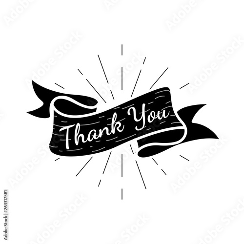 Thank you in a badge