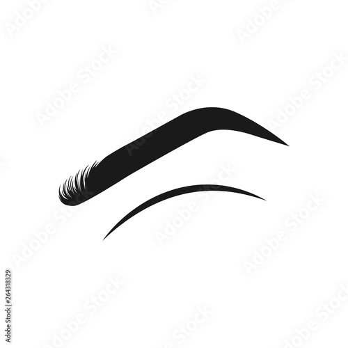 eyebrow  logo icon design template vector