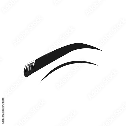 eyebrow  logo icon design template vector