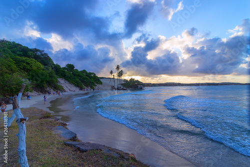 beach at sunset GENIPABU RN BRAZIL