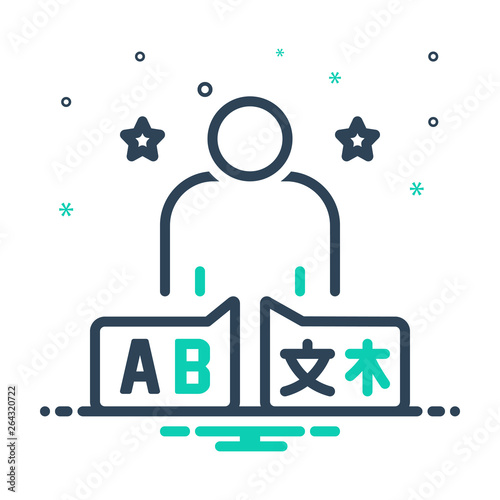 Mix line icon for fluent  