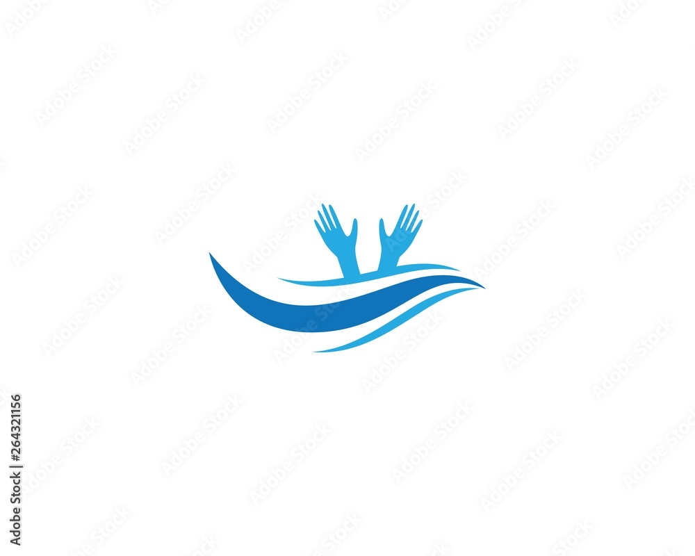 Hand help logo template vector icon