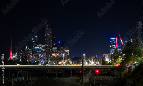 Melbourne Australia nightscape