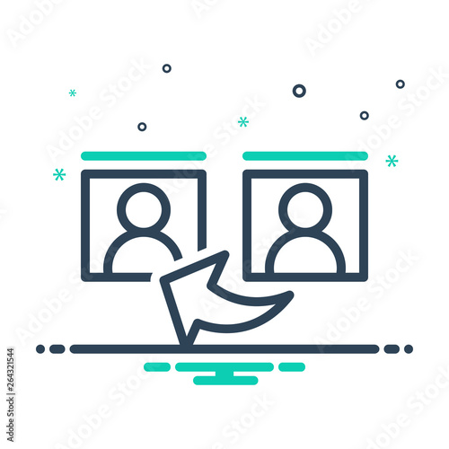 Mix line icon for reference 