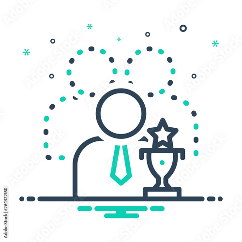 Mix line icon for capable 