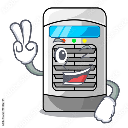 Two finger air cooler at the character table