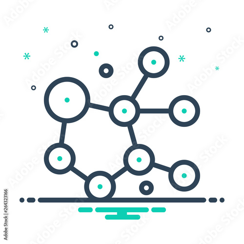 Mix line icon for cytotoxic 