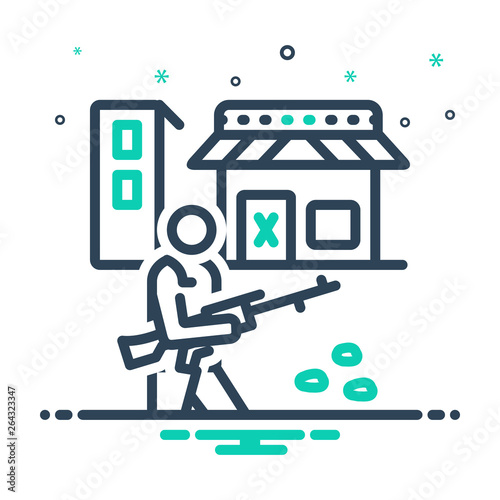 Mix line icon for curfew 