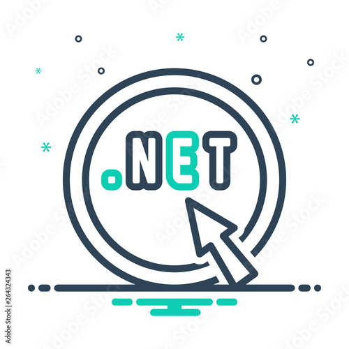 Mix line icon for doublequote 