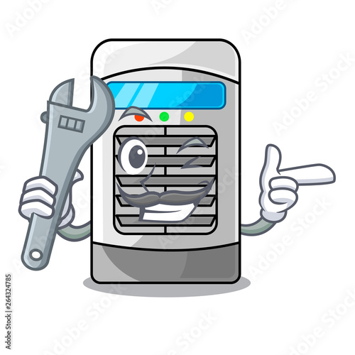Mechanic air cooler in the cartoon shape