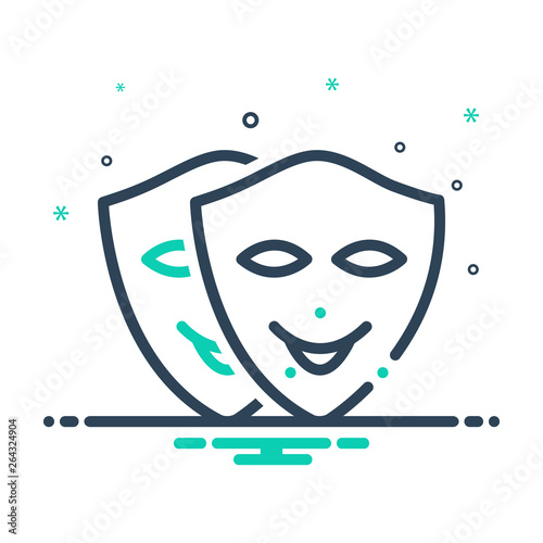 Mix line icon for cosplay 