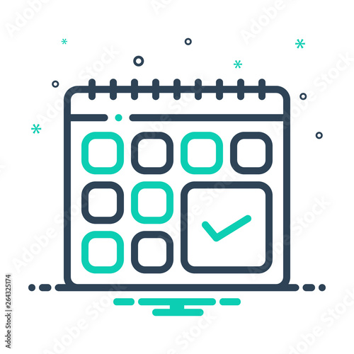 Mix line icon for adherence 