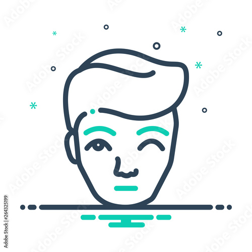 Mix line icon for anomaly 