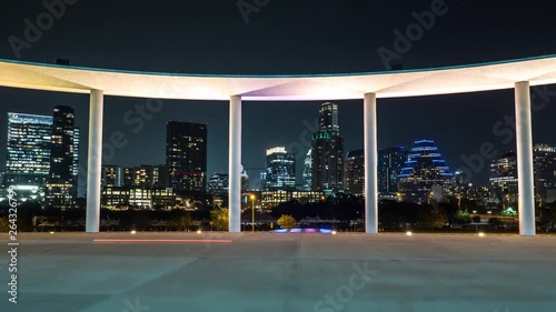 Hyperlapse of the Skyline Theater and downtown Austin, Texas