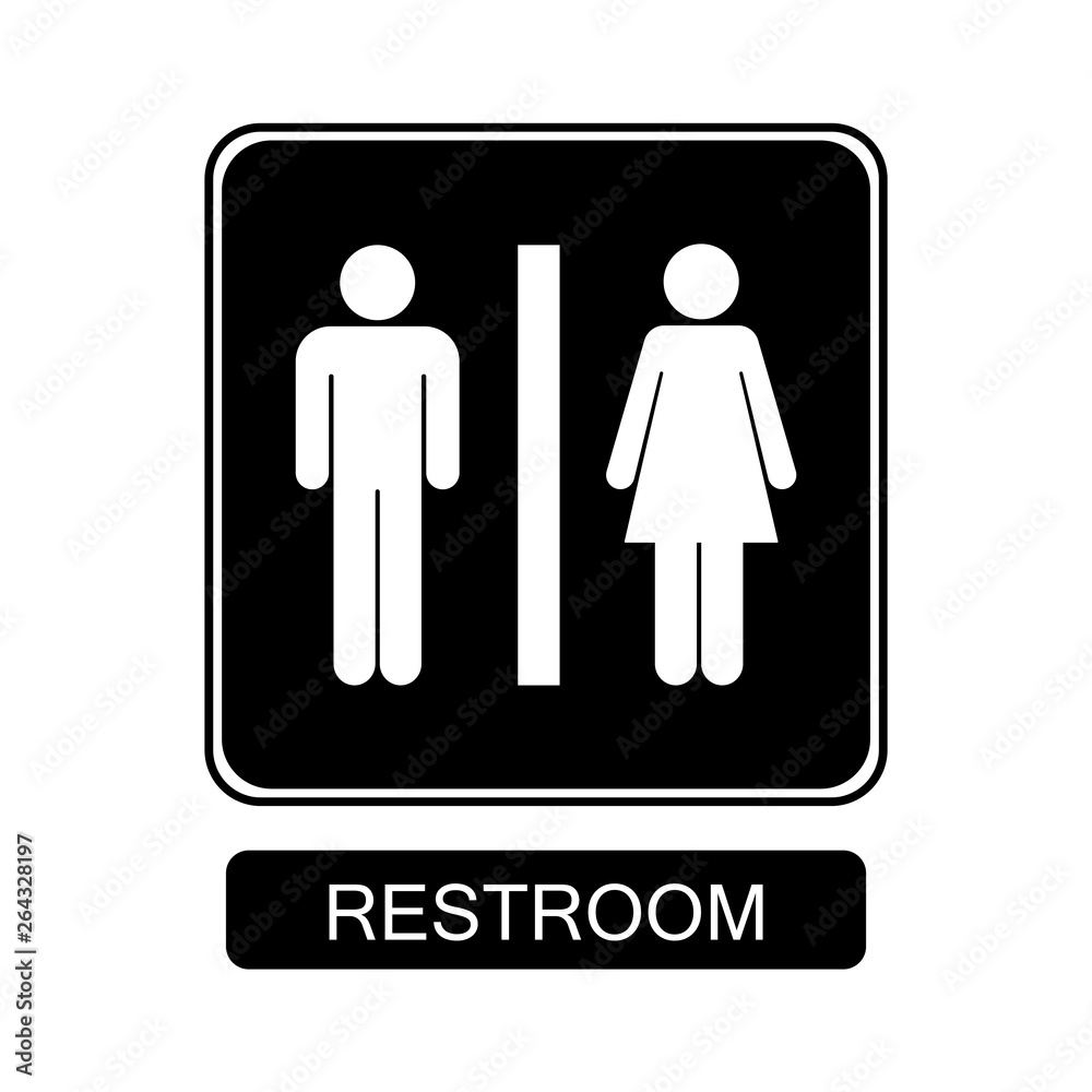 restroom sign vector restroom sign vector