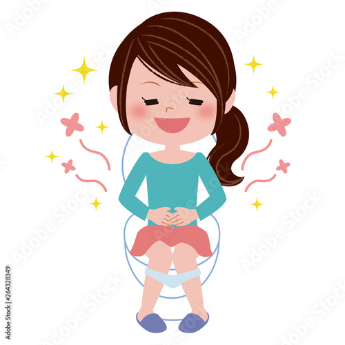 トイレでスッキリした女性