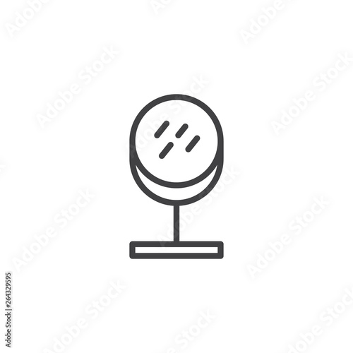 Wallpaper Mural Makeup Mirror line icon. linear style sign for mobile concept and web design. Face Mirror outline vector icon. Symbol, logo illustration. Pixel perfect vector graphics Torontodigital.ca
