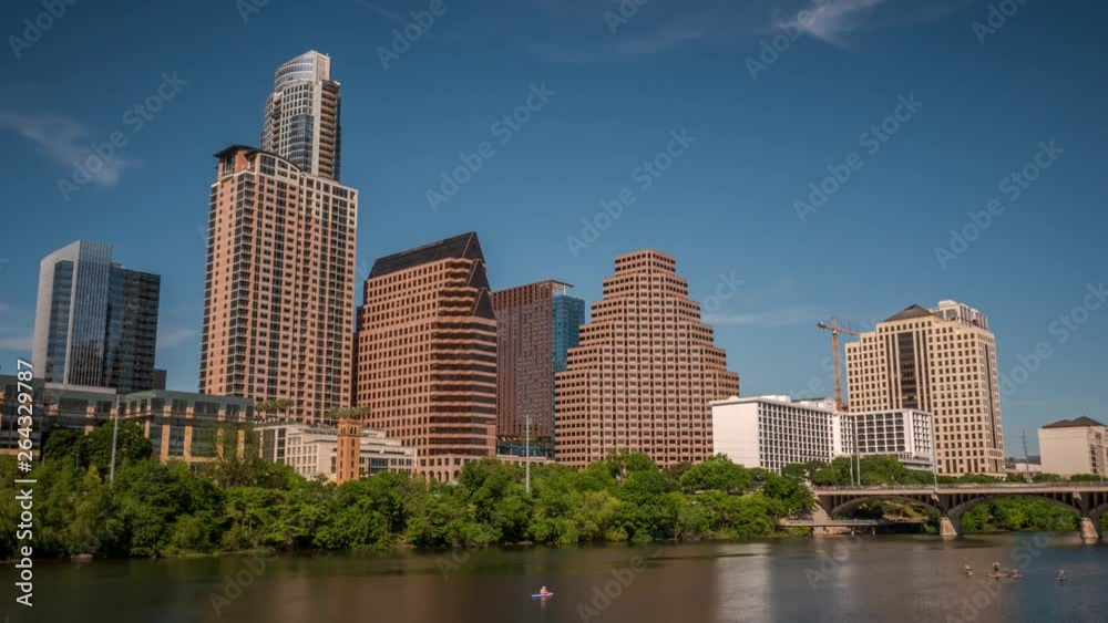 Austin, Texas downtown waterfront on a sunny day Austin, Texas downtown waterfront on a sunny day