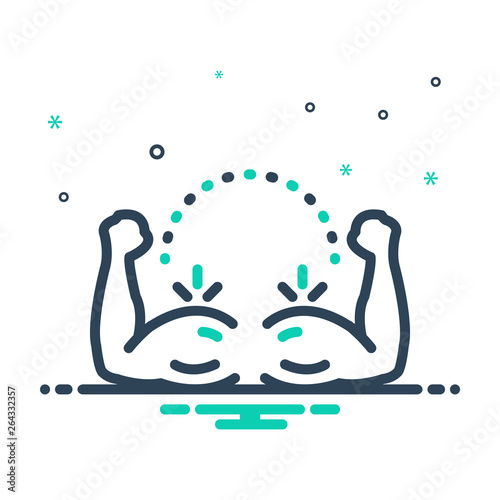 Mix line icon for harderning 