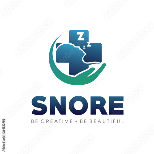 Snore, Snoring Logo Vector