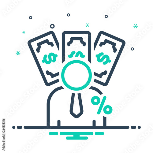 Mix line icon for imposition