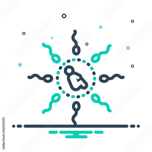 Mix line icon for impregnation