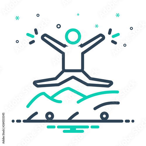 Mix line icon for impulsive impetuous