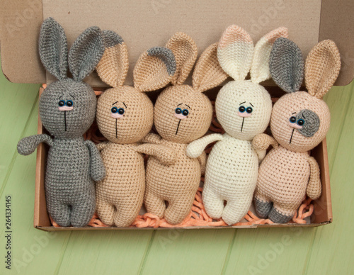 crochet little funny bunnies