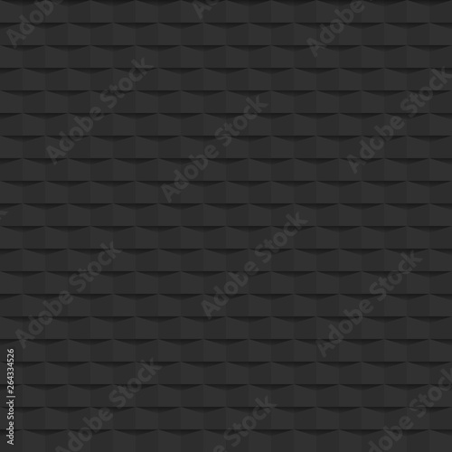 Dark grey Abstract 3d geometric pattern texture background. seamless decoration mosaic vector illustration