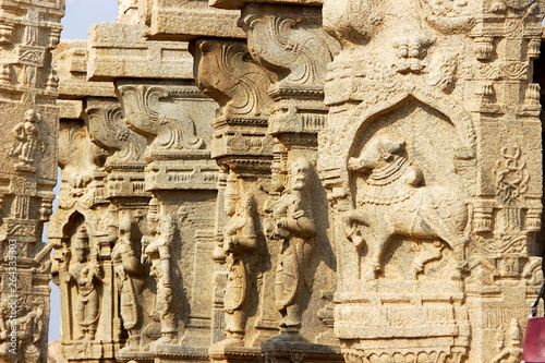 Pillar Carvings at Lepakshi