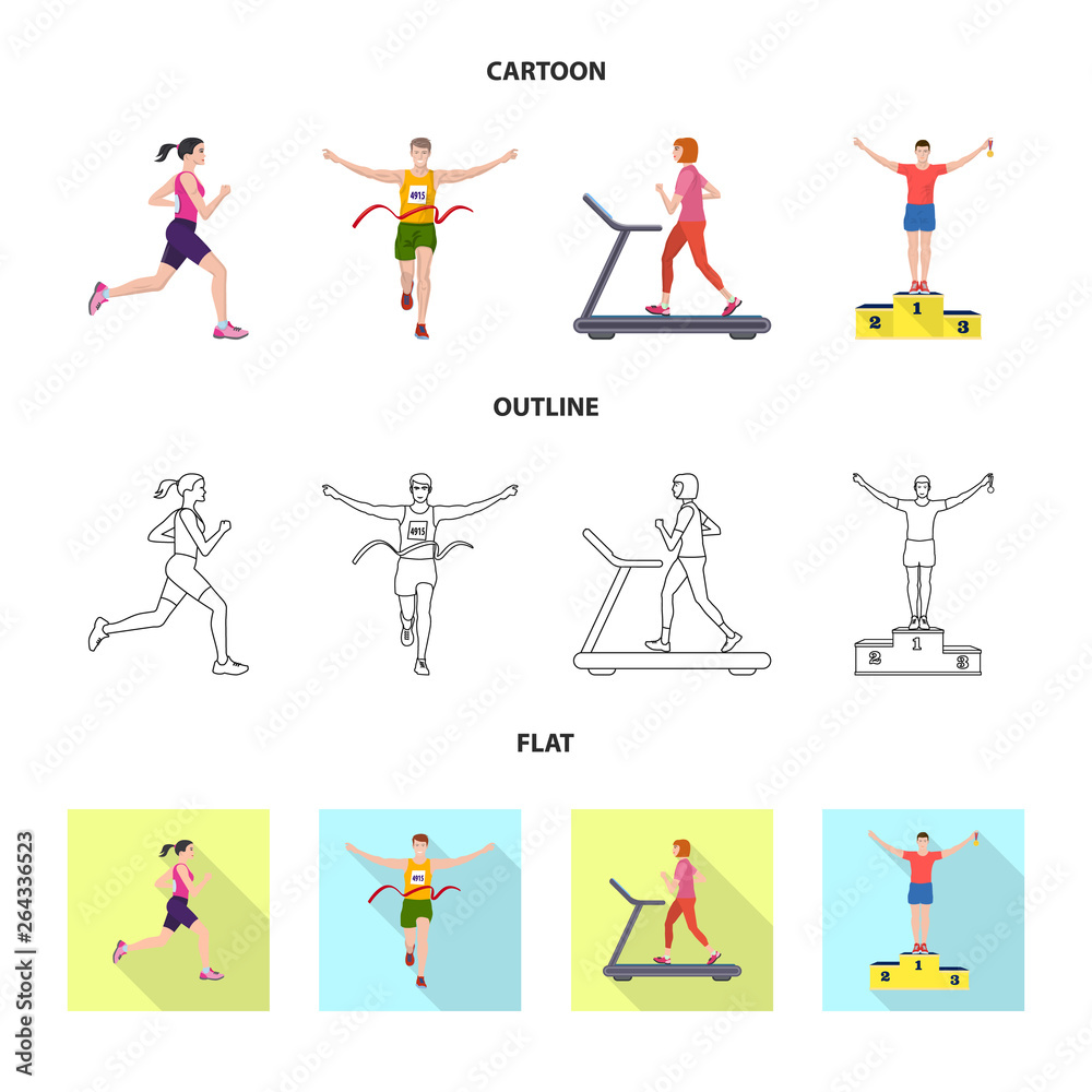 Vector design of sport and winner logo. Set of sport and fitness stock symbol for web. Vector design of sport and winner logo. Set of sport and fitness stock symbol for web.