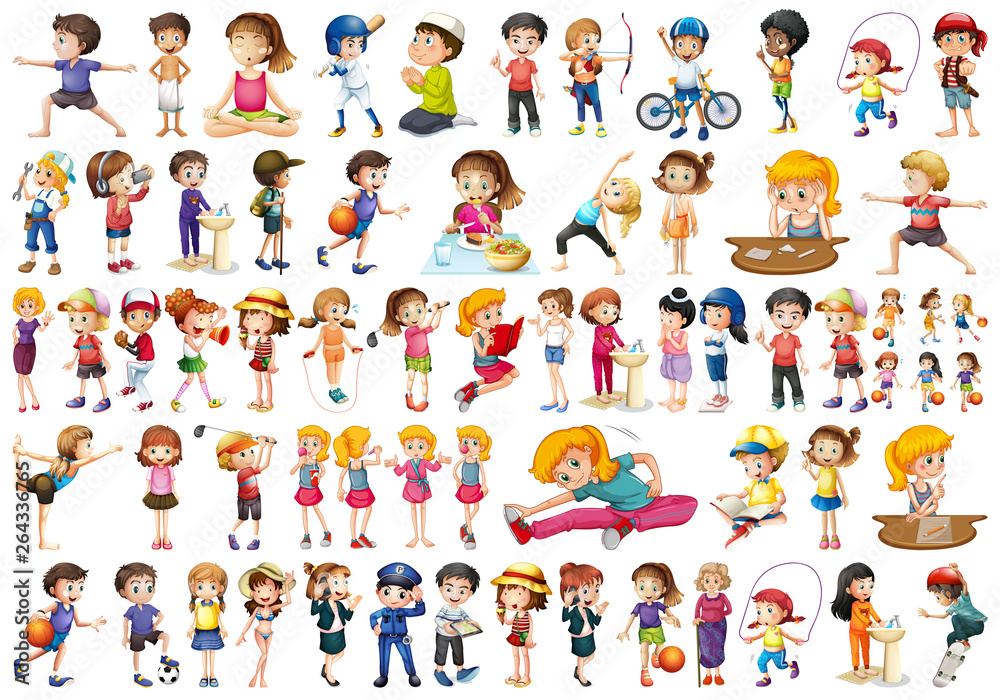 Set of people character Set of people character
