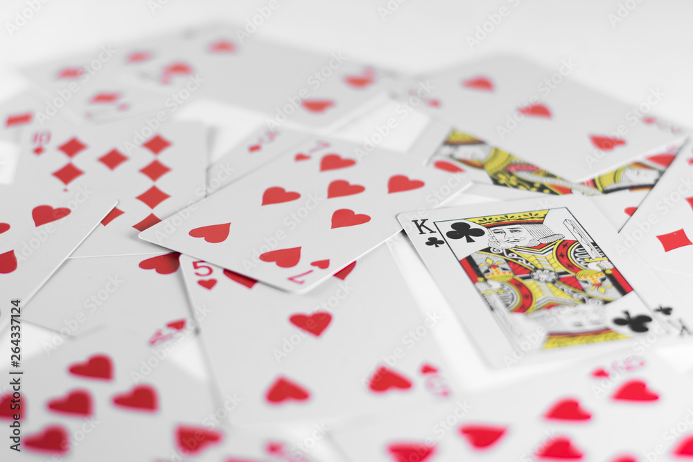 Playing Cards King card and back white background mockup Playing Cards King card and back white background mockup