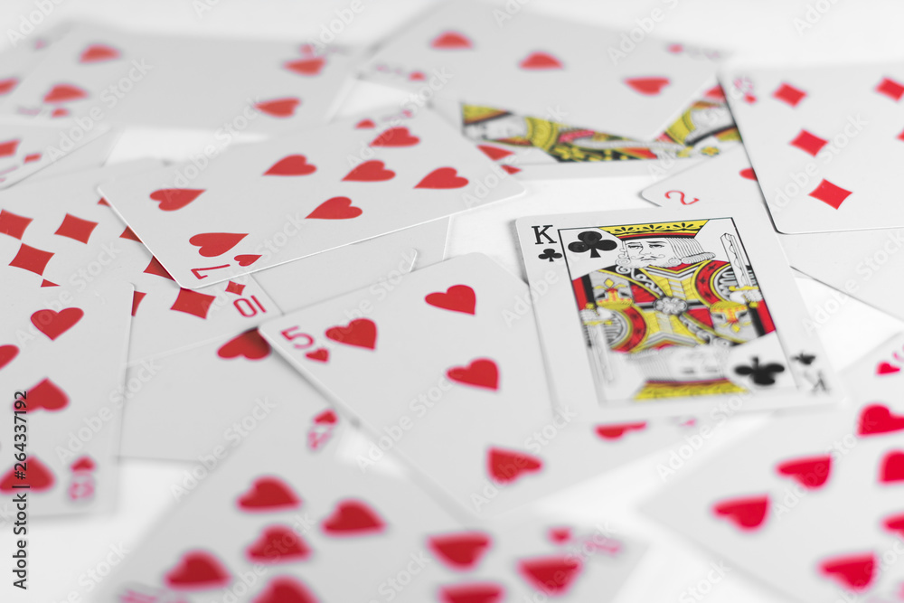 Playing Cards King card and back white background mockup Playing Cards King card and back white background mockup