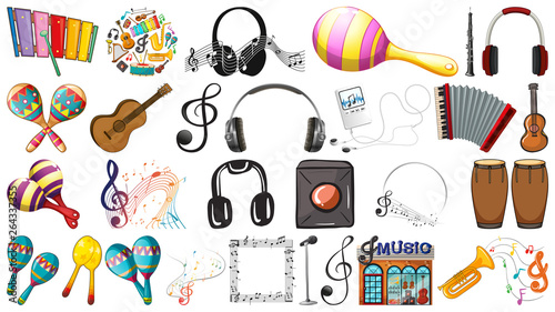 Set of music element