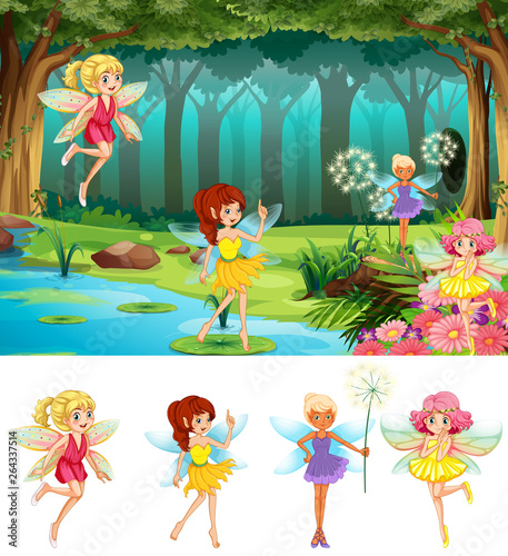 Fairy tale in the forest